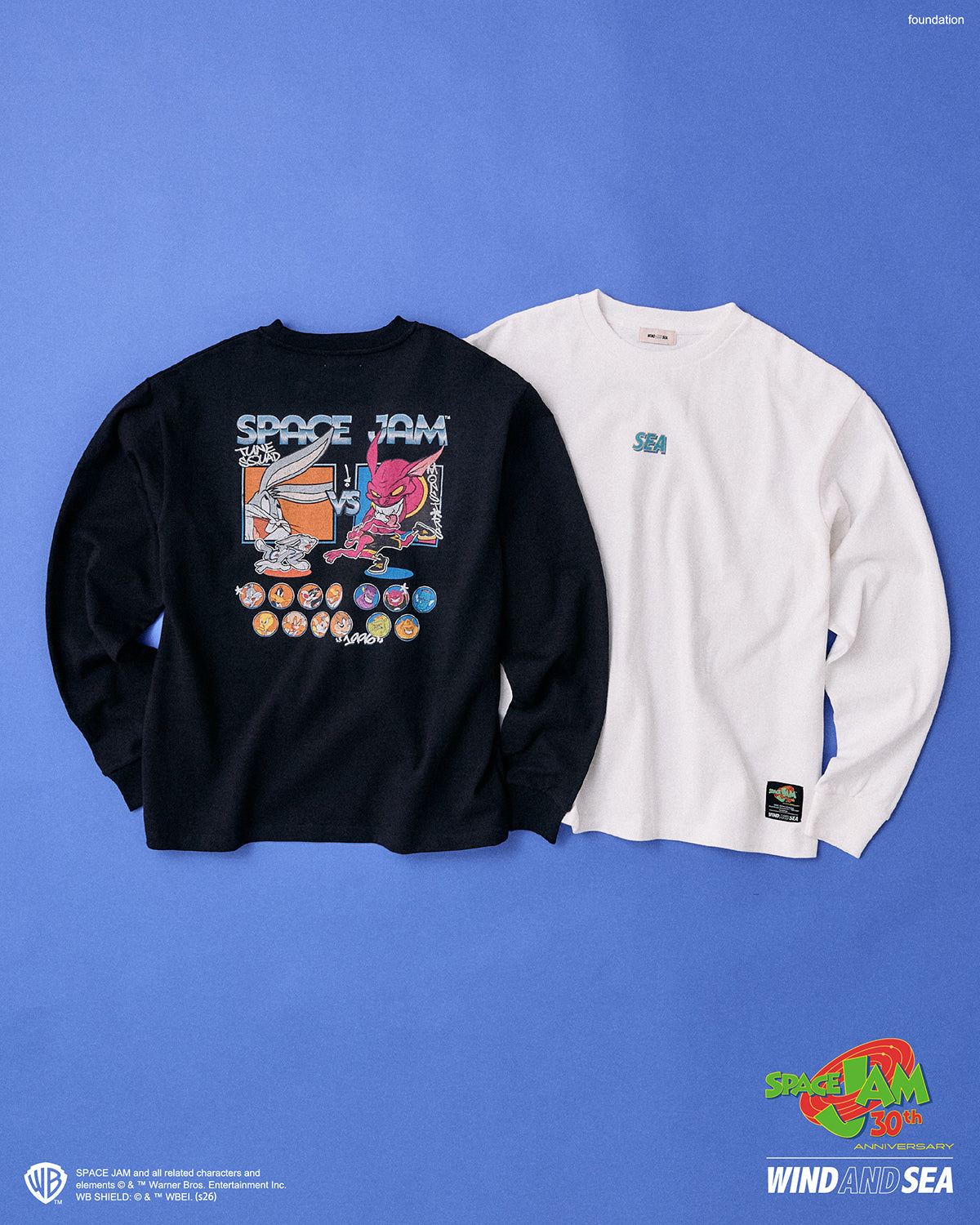 SPACE JAM x WDS L/S TEE – WIND AND SEA