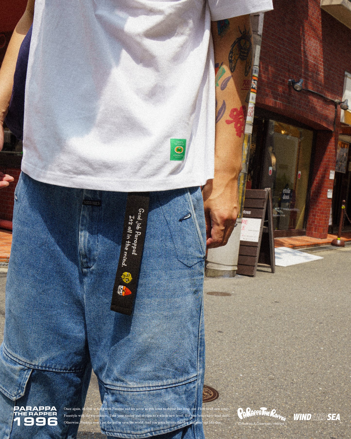 PARAPPA x WDS BLACK OBI BELT