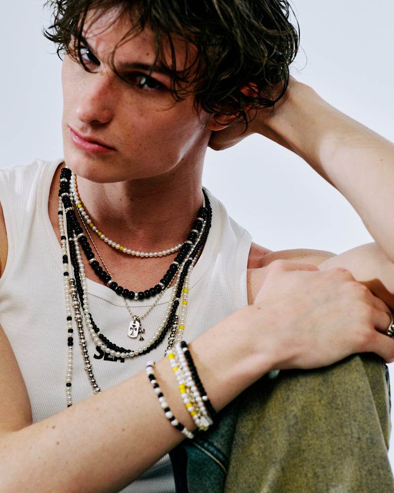 IVX JAPAN WDS Pearl & White Hearts Bracelet