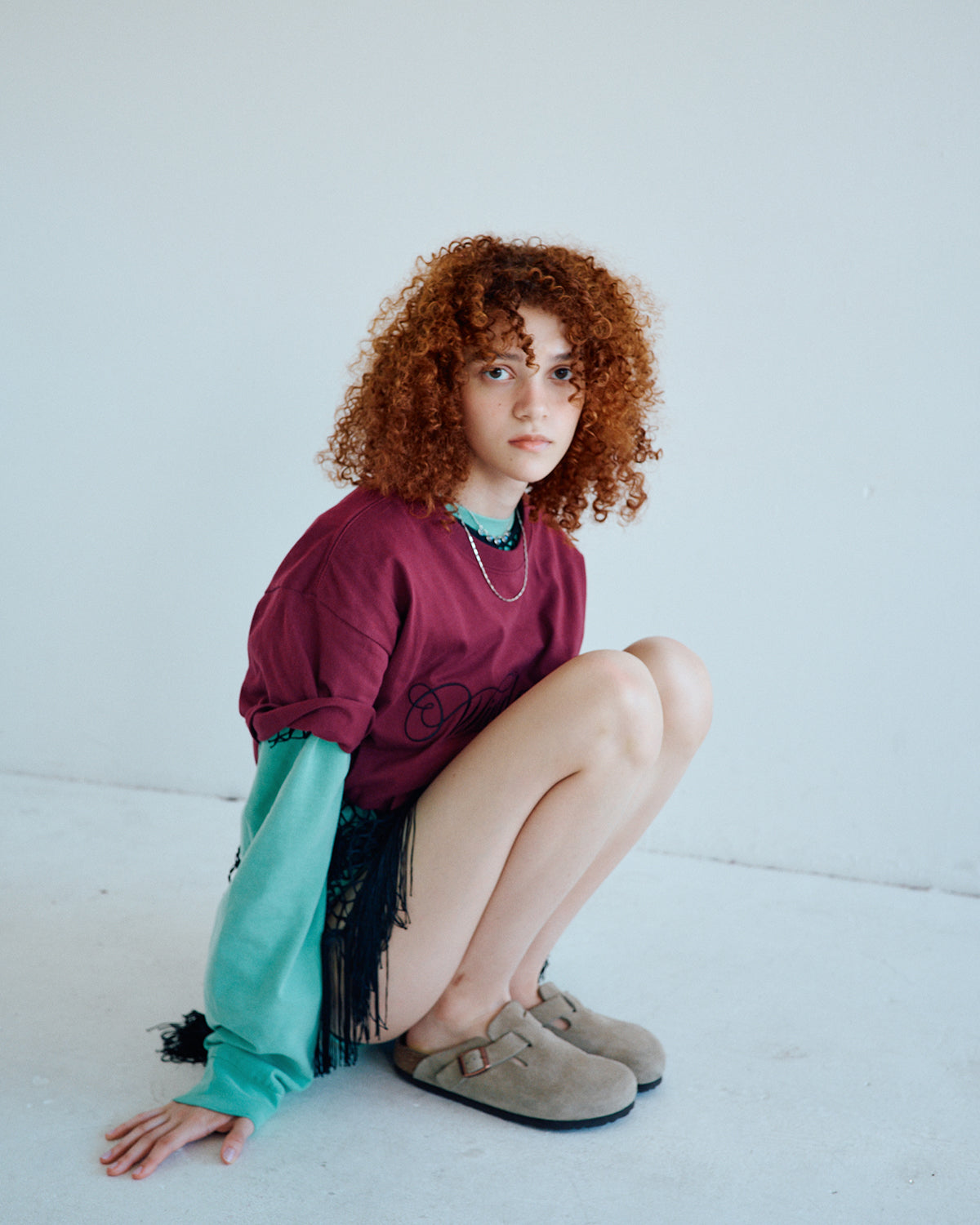 CALIGRAPHY EMBROIDERY TEE