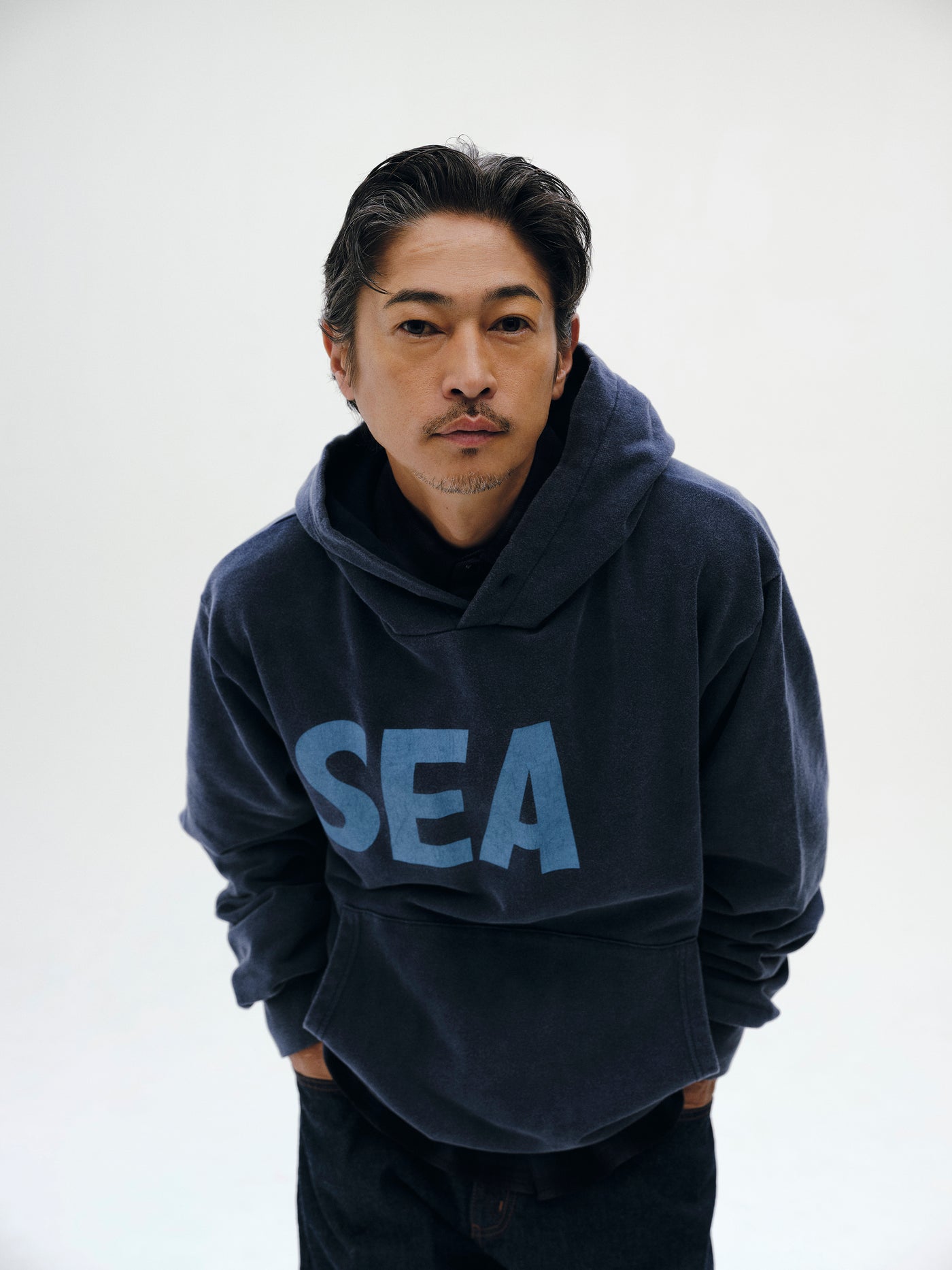 WIND 恐い AND SEA ウィンダシータイダイロンTブルー キムタク着私物