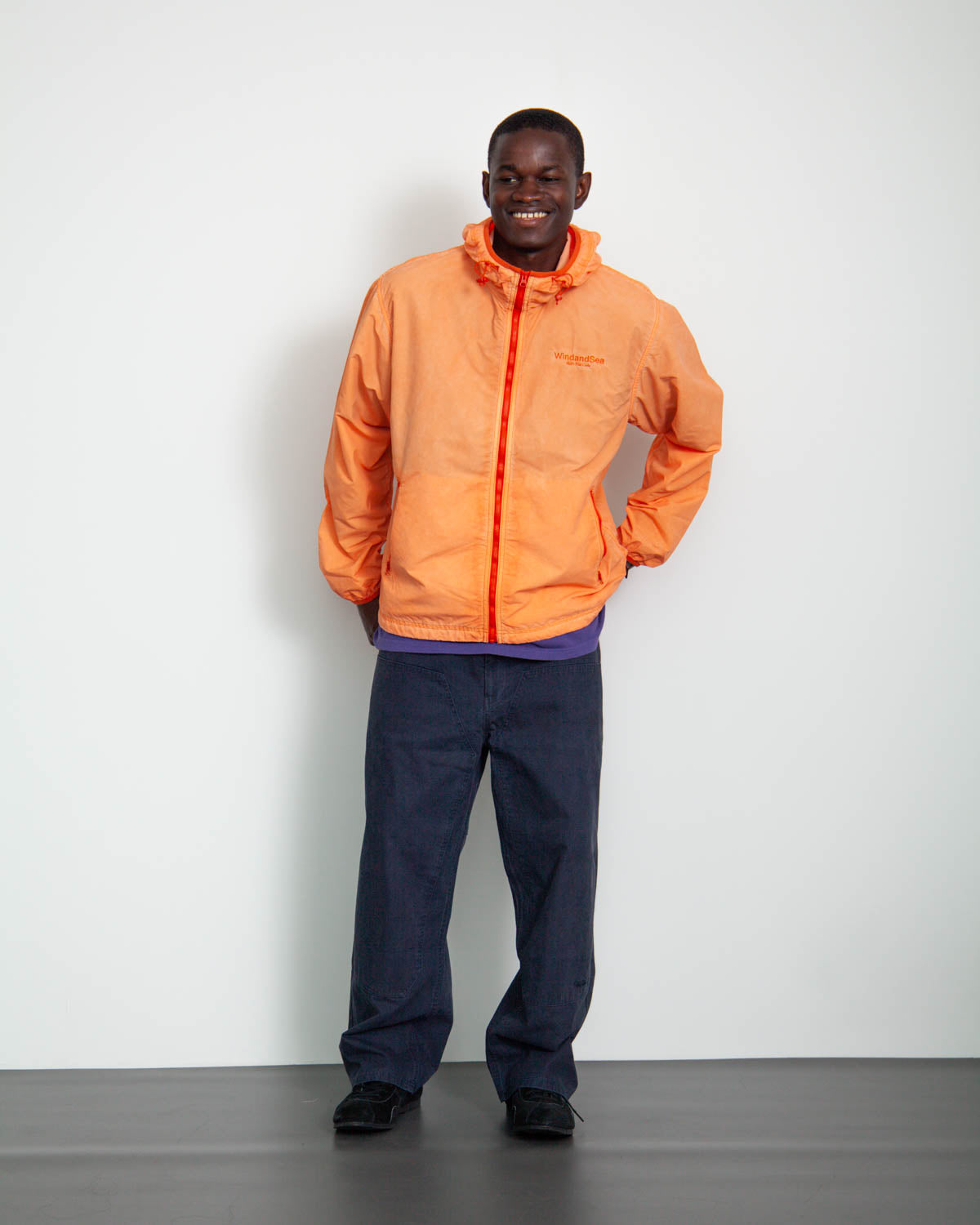 GARMENT DYED NYLON RIP JACKET