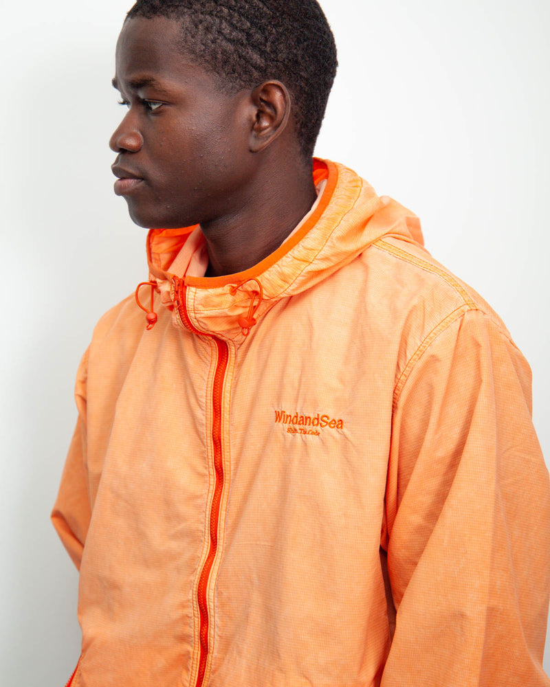 GARMENT DYED NYLON RIP JACKET