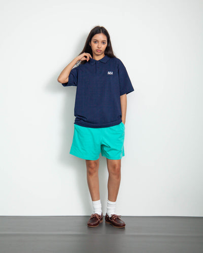 S/S Mock Neck Knit Polo