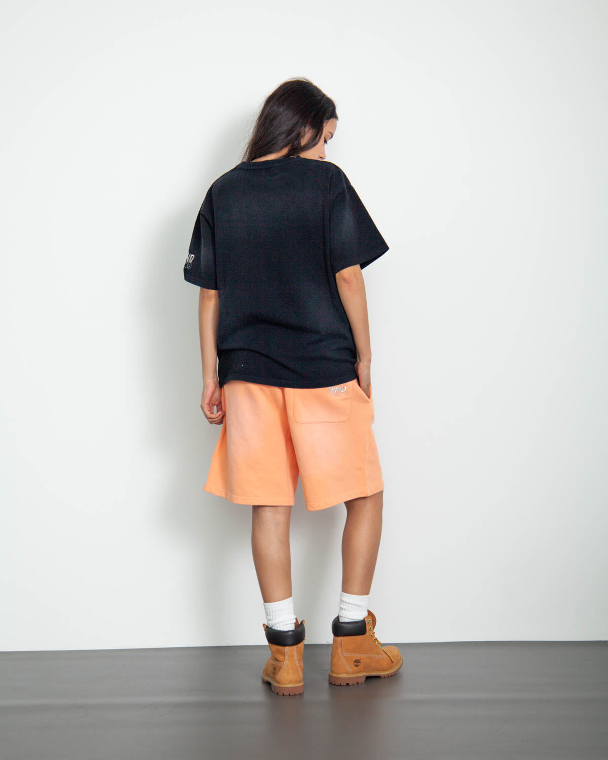 SULFUR DYEING LOGO HALF PANTS