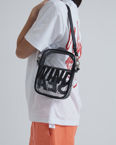 CLEAR LOGO SHOULDER BAG