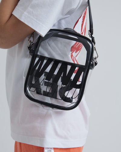 CLEAR LOGO SHOULDER BAG