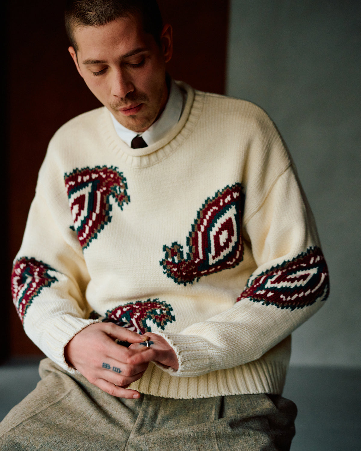 Paisely SEA Knit Sweater