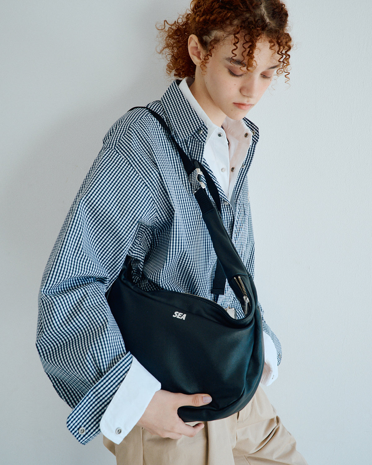 All-Day”Leather Small Shoulder Bag – WIND AND SEA