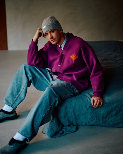 Palm Tree Sweat Cardigan