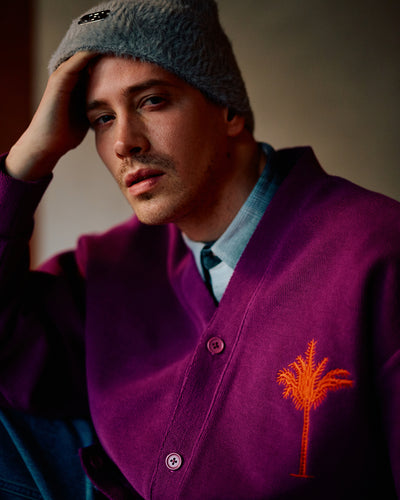 Palm Tree Sweat Cardigan