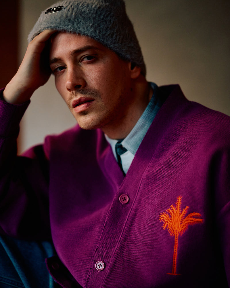 Palm Tree Sweat Cardigan