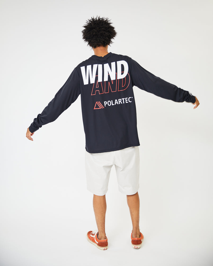 POLARTEC POWER DRY L/S TEE / BLACK - Tシャツ/カットソー(七分/長袖)