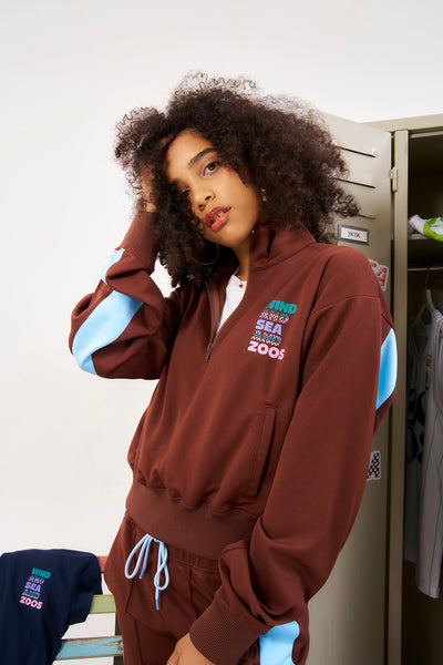 ZOOS HALF ZIP TRACK JACKET