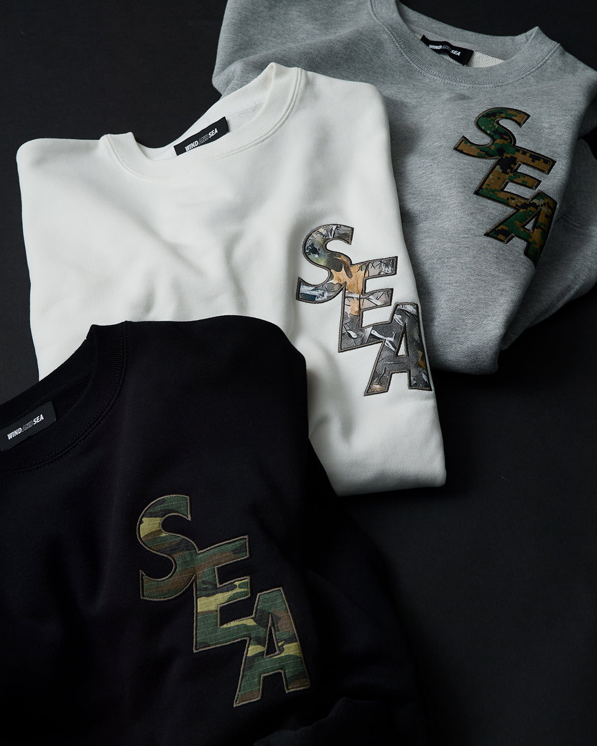 CAMO SEA CREWNECK SWEATSHIRT