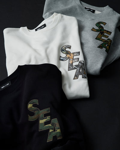 CAMO SEA CREWNECK SWEATSHIRT