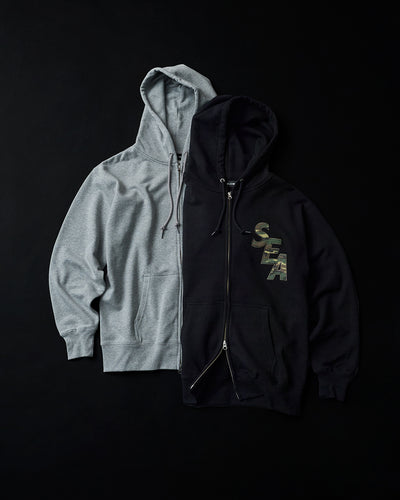 CAMO SEA ZIP UP SWEATSHIRT