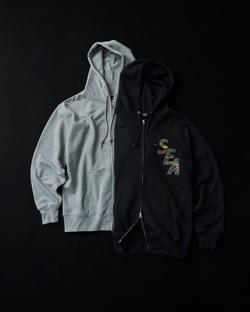 CAMO SEA ZIP UP SWEATSHIRT