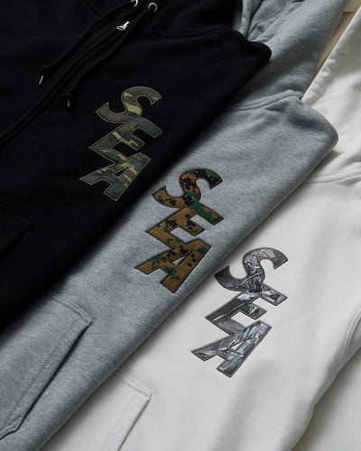 CAMO SEA ZIP UP SWEATSHIRT