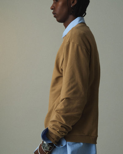 COZY SUVIN COTTON TERRY SWEAT