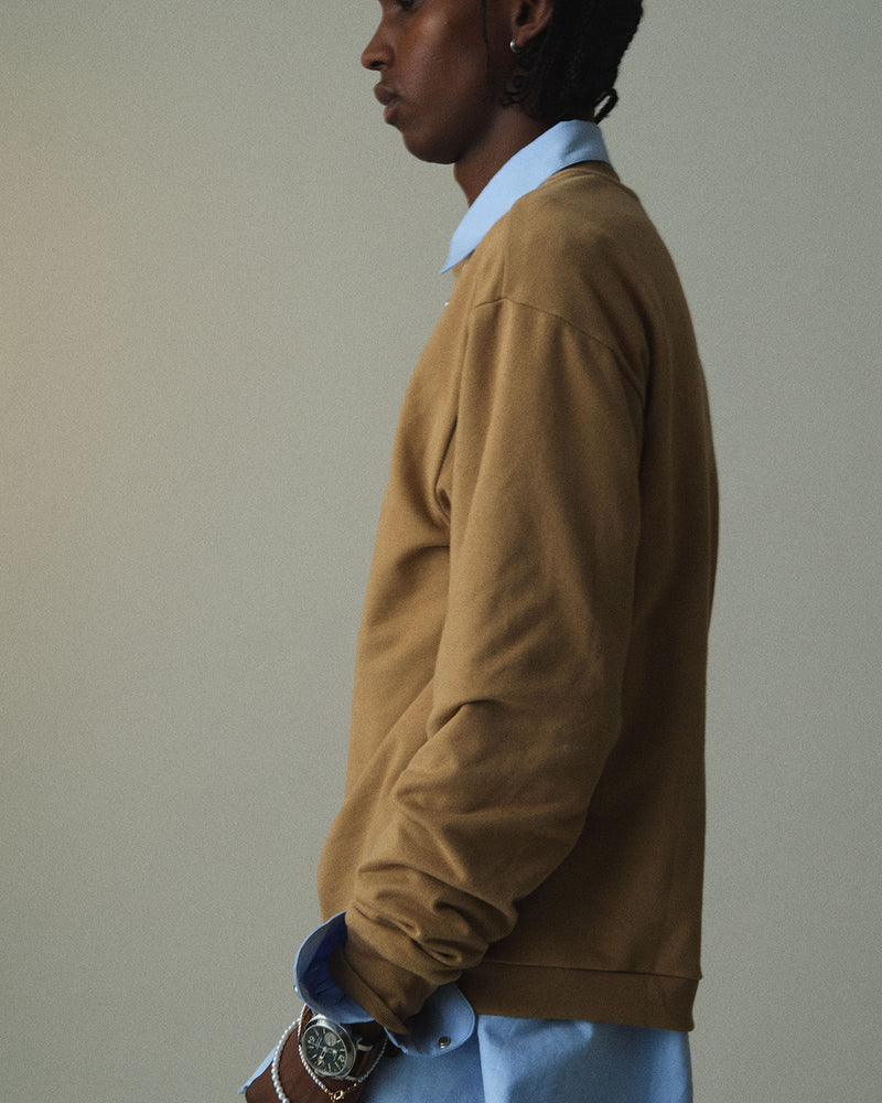 COZY SUVIN COTTON TERRY SWEAT