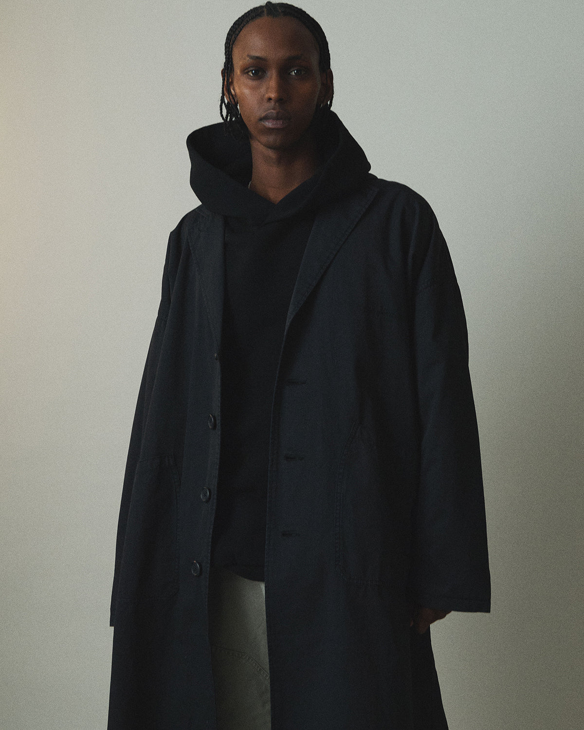 COZY SUVIN COTTON HOODED SWEATSHIRT