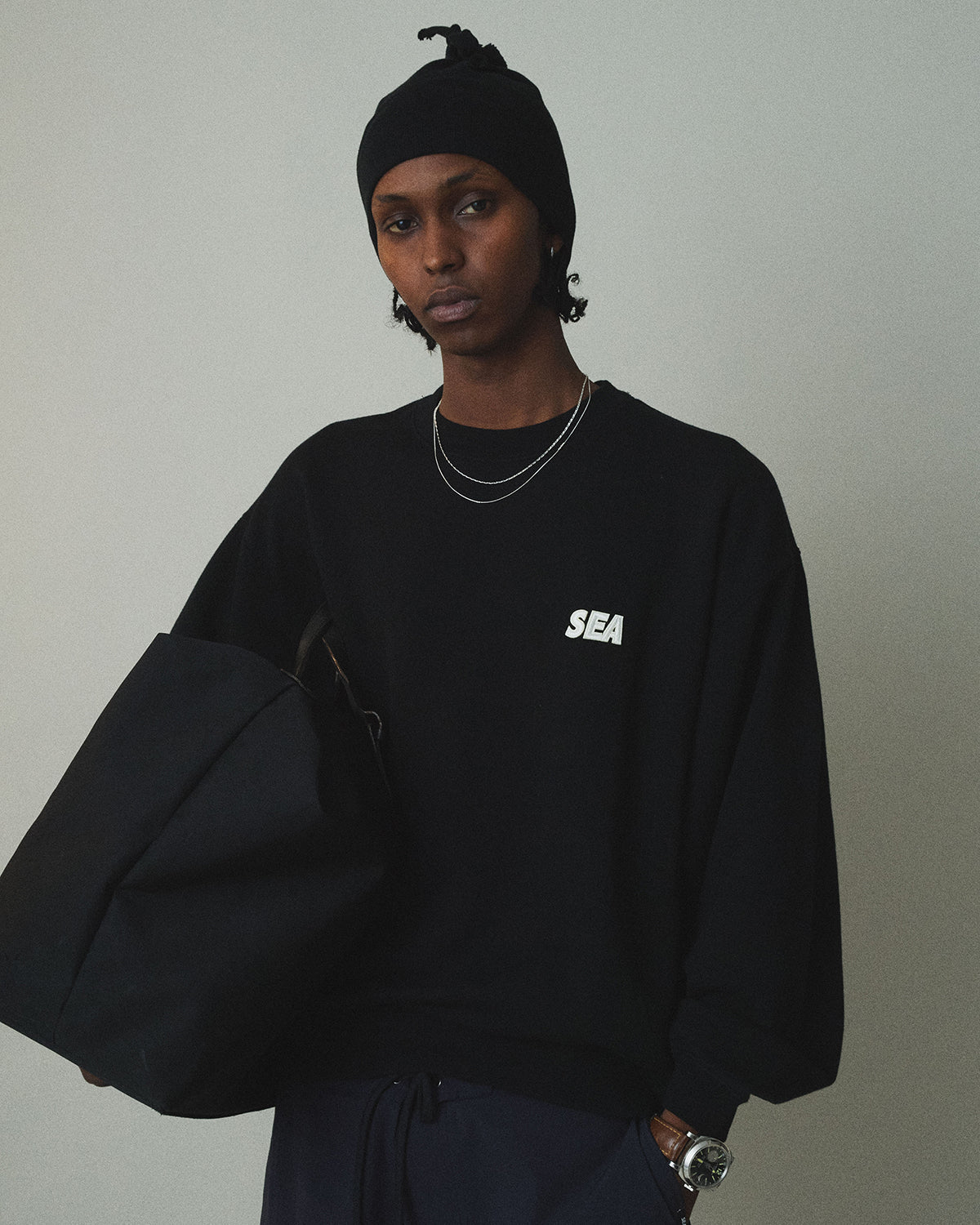 COZY SUVIN COTTON CREW NECK SWEAT