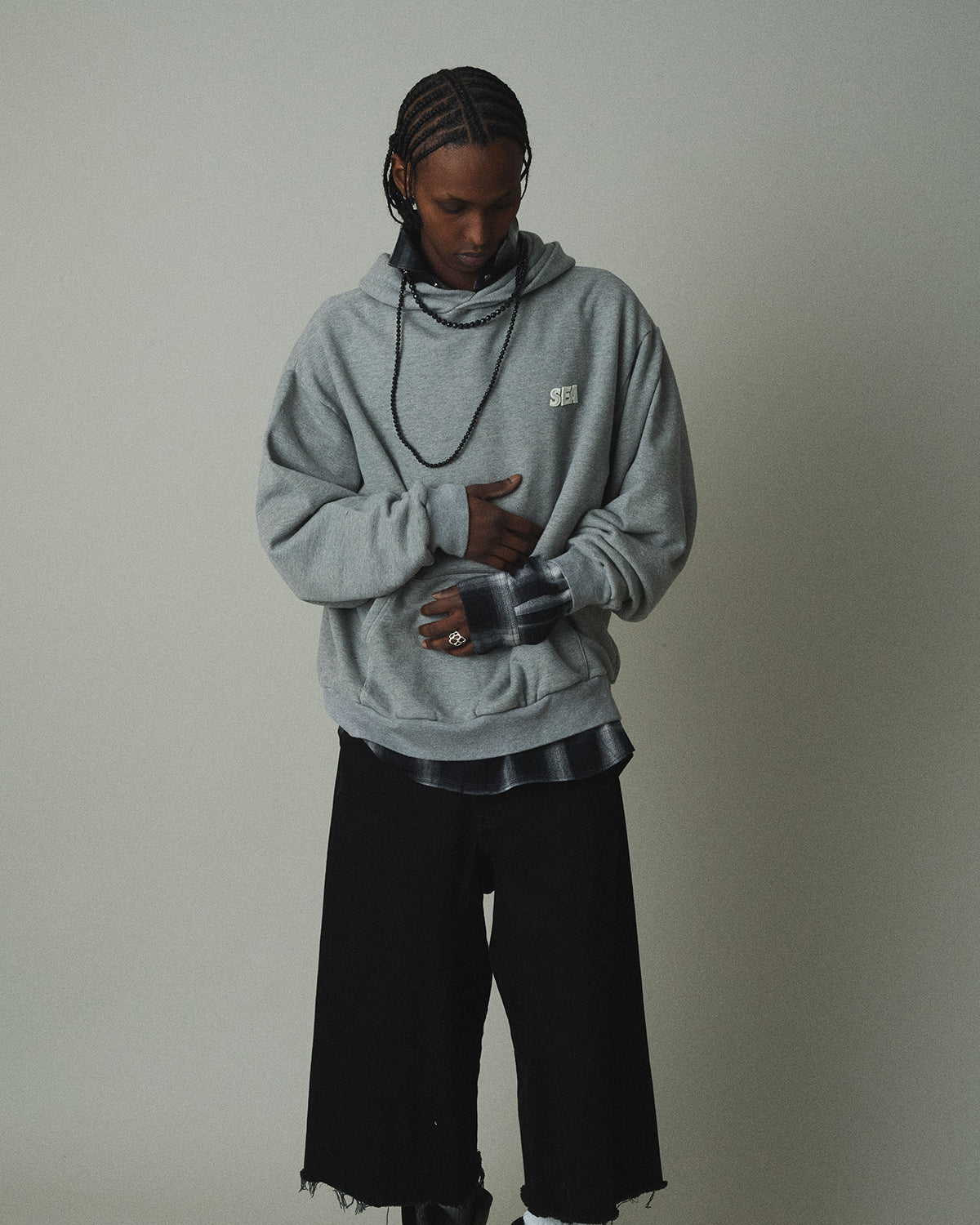 COZY SUVIN COTTON HOODED SWEATSHIRT