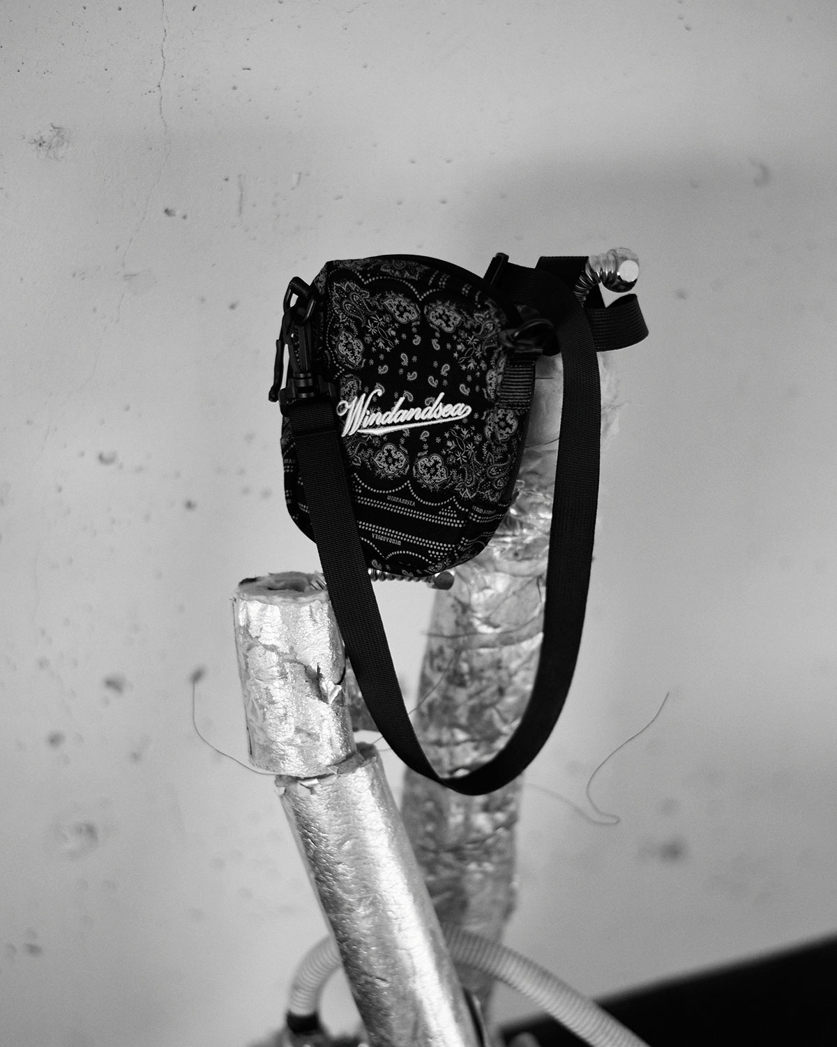 BLACK BANDANA MINI BAG – WIND AND SEA
