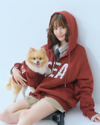 DOT SEA PATCH ZIP UP SWEAT
