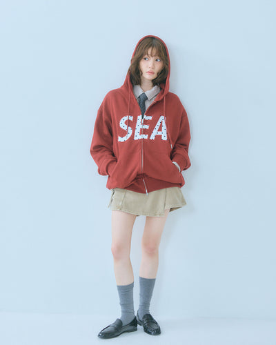 DOT SEA PATCH ZIP UP SWEAT