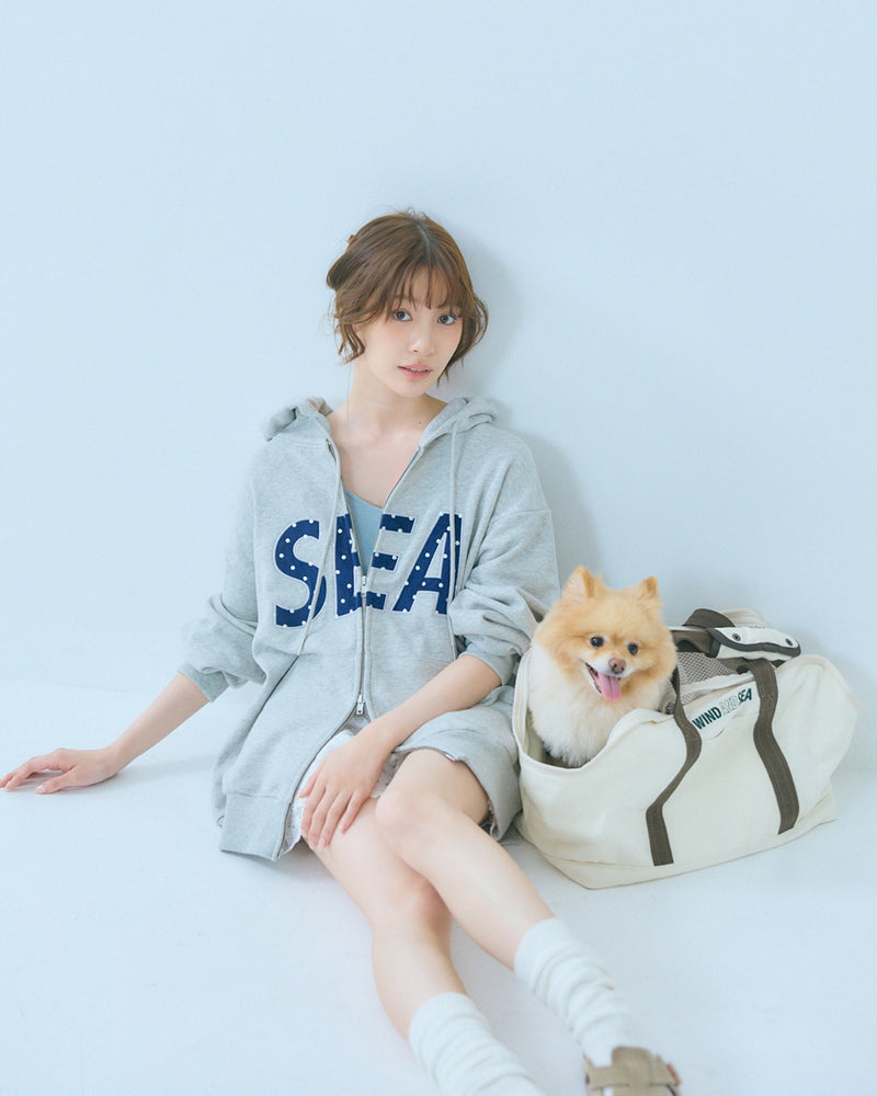 DOT SEA PATCH ZIP UP SWEAT