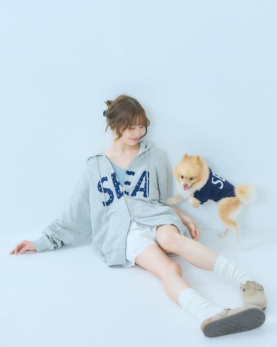 DOT SEA PATCH ZIP UP SWEAT