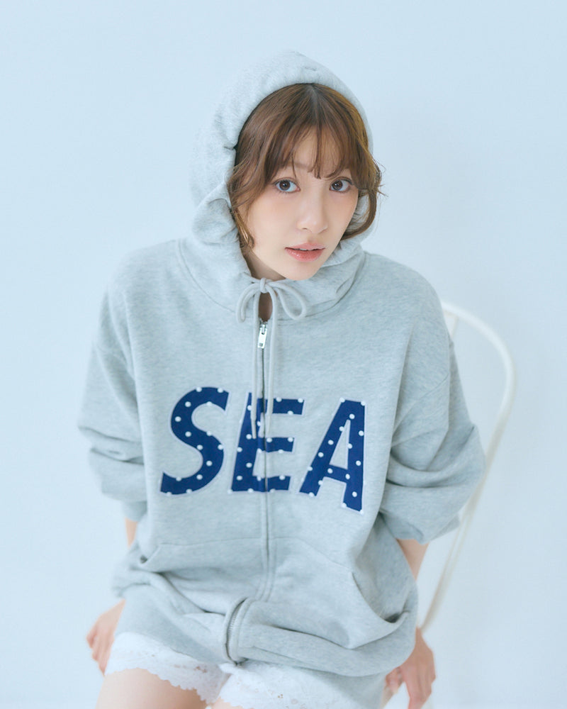 DOT SEA PATCH ZIP UP SWEAT