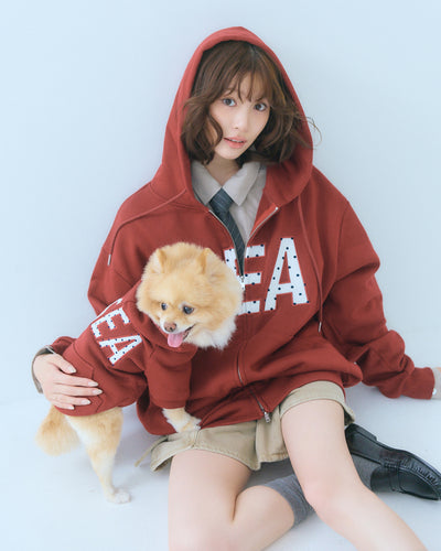 DOT SEA PATCH ZIP UP SWEAT