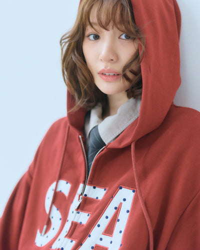 DOT SEA PATCH ZIP UP SWEAT