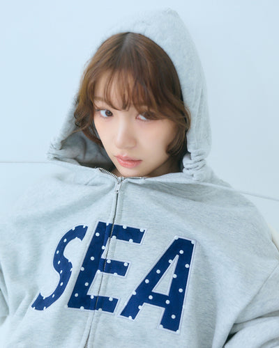 DOT SEA PATCH ZIP UP SWEAT