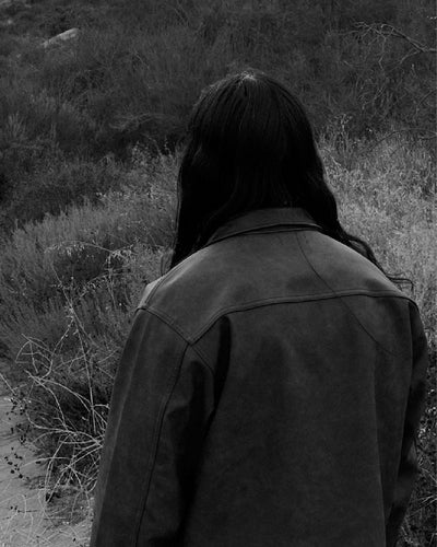 SYNTETIC LEATHER ZIP JACKET