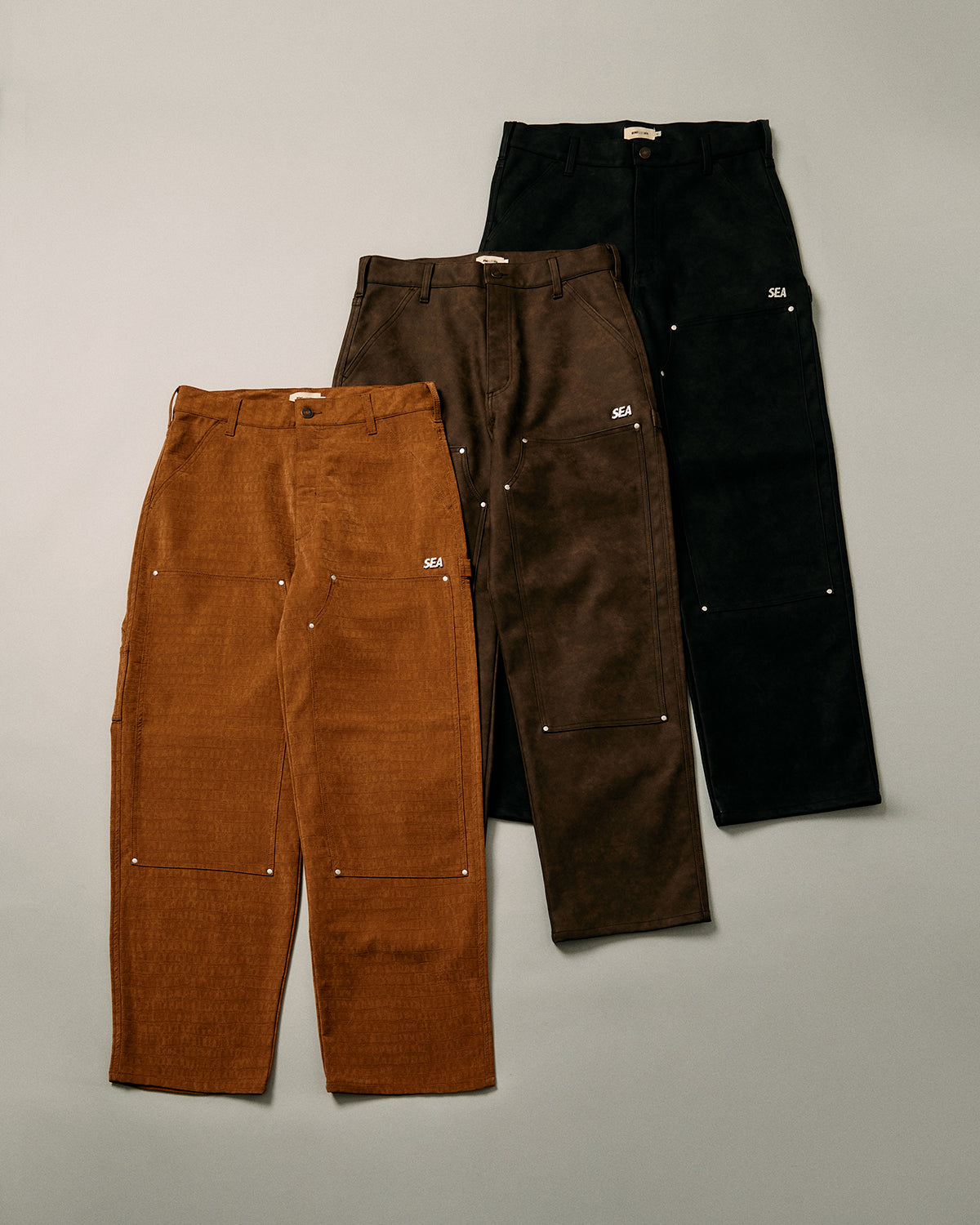 SYNTETIC LEATHER DOUBLE KNEE PANT