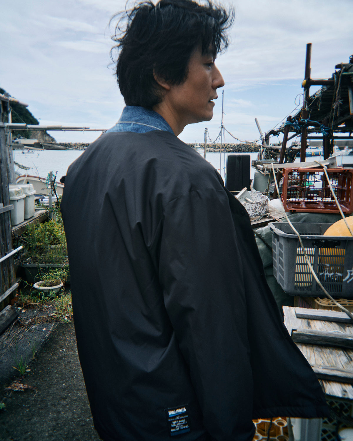 WARM UP CARDIGAN WITH FISHINGNET RECYCLE MATERIAL