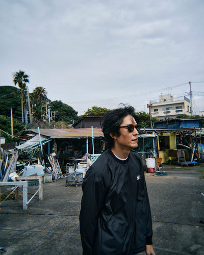WARM UP PULLOVER SHIRT WITH FISHINGNET RECYCLE MATERIAL