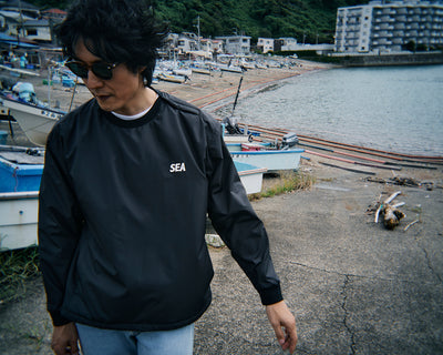 WARM UP PULLOVER SHIRT WITH FISHINGNET RECYCLE MATERIAL