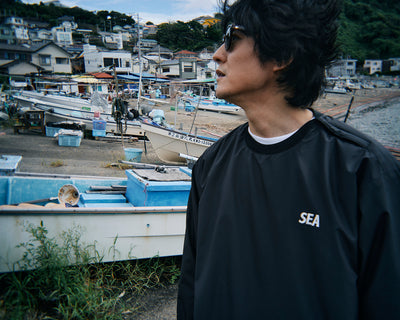WARM UP PULLOVER SHIRT WITH FISHINGNET RECYCLE MATERIAL