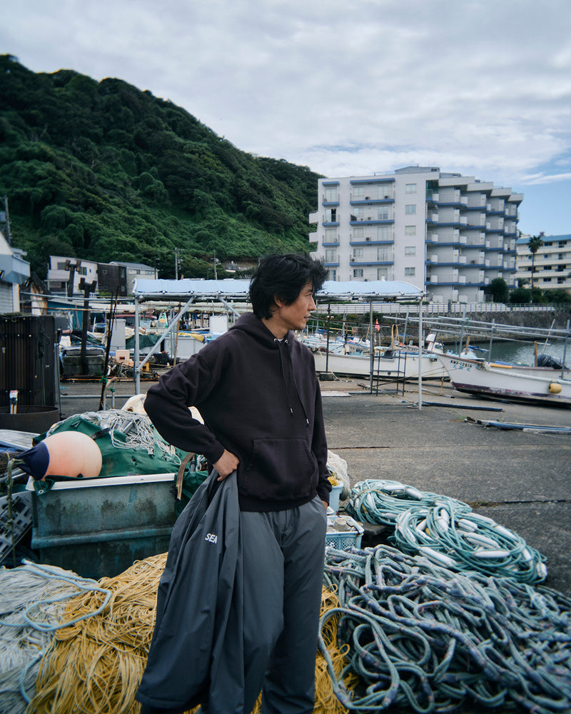 WARM UP PANTS WITH FISHINGNET RECYCLE MATERIAL