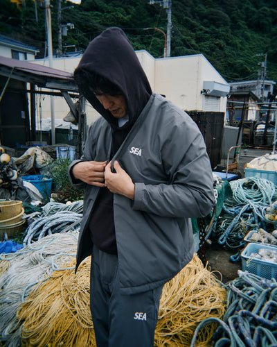 WARM UP CARDIGAN WITH FISHINGNET RECYCLE MATERIAL