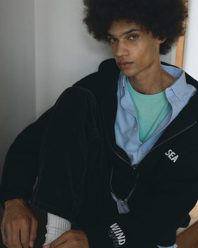 WAFFLE ZIP UP CARDIGAN