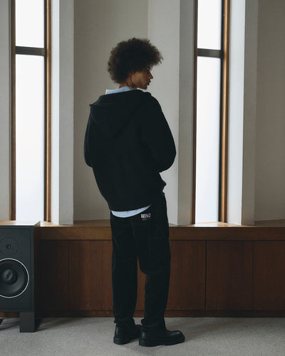 WAFFLE ZIP UP CARDIGAN