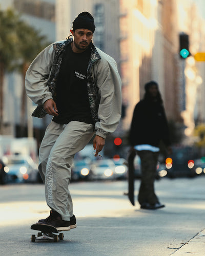BIG LOGO NYLON PANTS