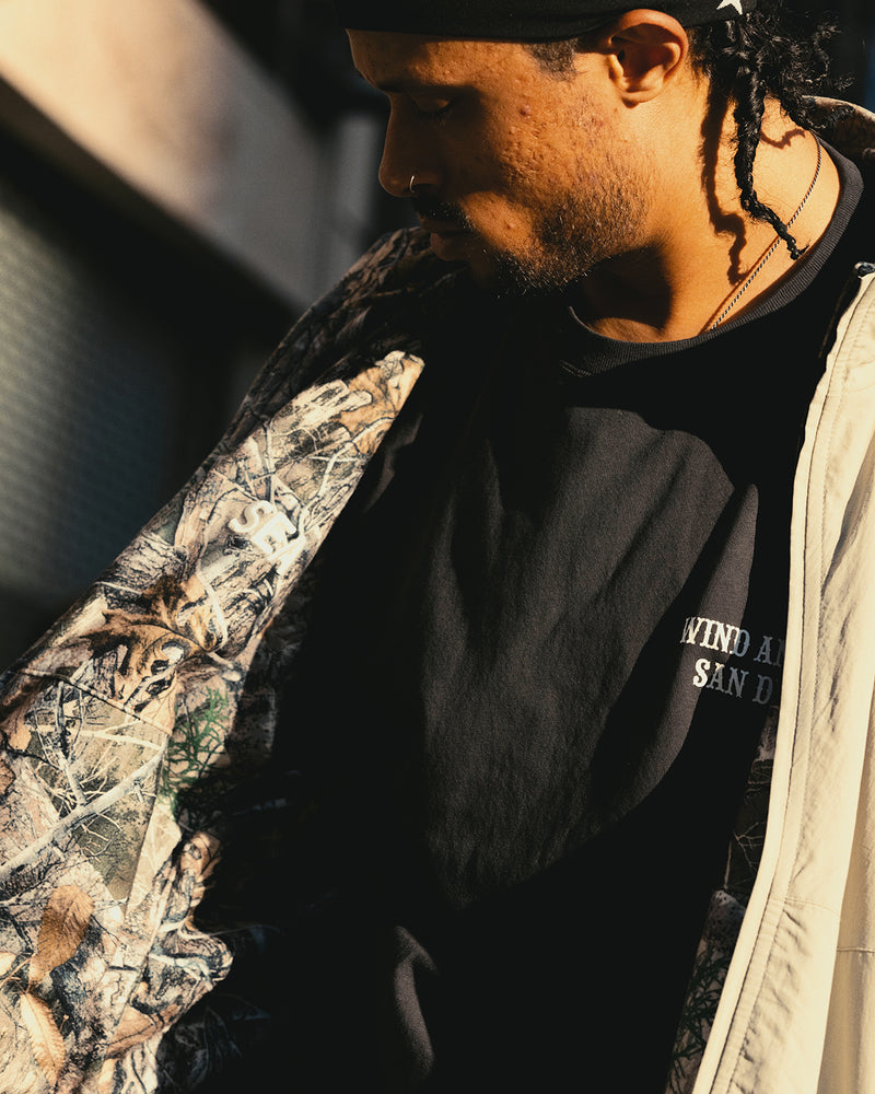 BIG LOGO REVERSIBLE NYLON JACKET