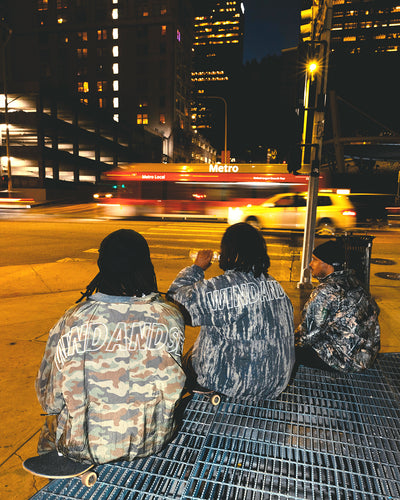 BIG LOGO REVERSIBLE NYLON JACKET